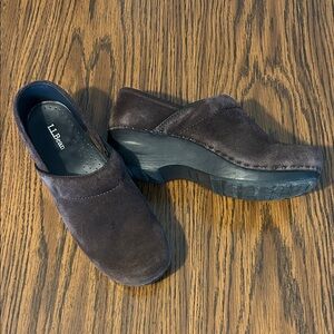L.L. Bean Brown Suede Clogs